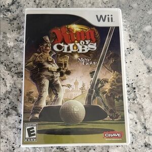 Wii King of Clubs Mini Golf Game. Nintendo. Tested Used once. In box with manual